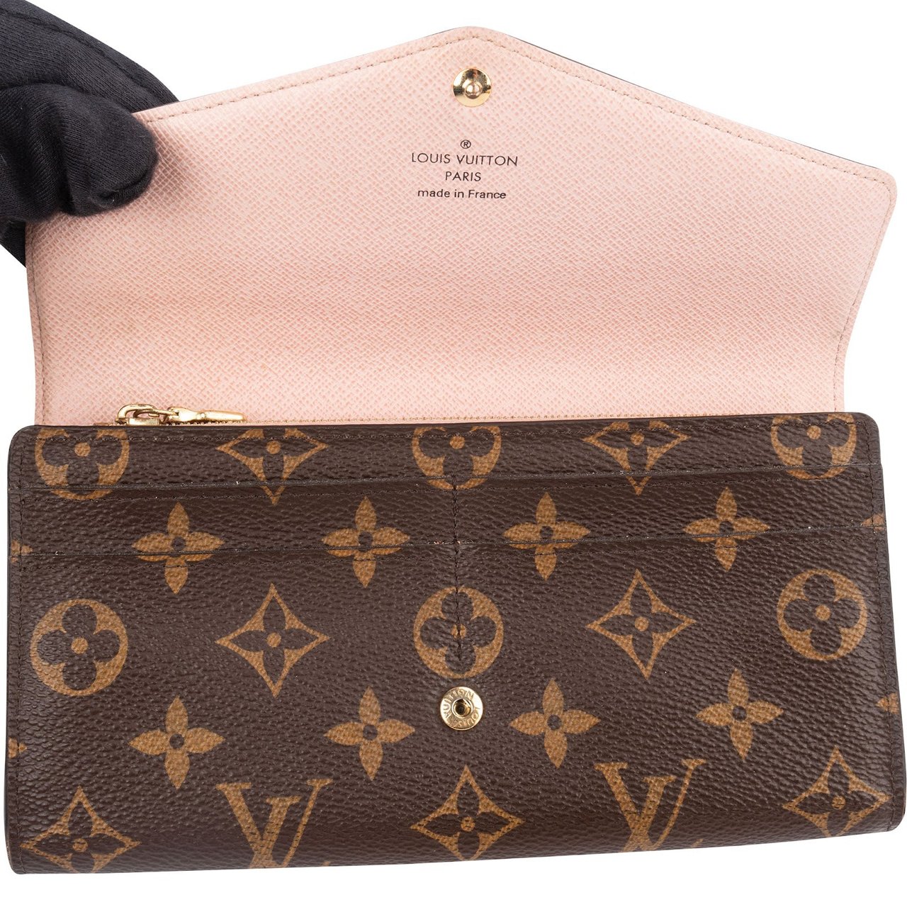 Louis Vuitton Louis Vuitton Monogram Canvas Sarah Wallet Bruin