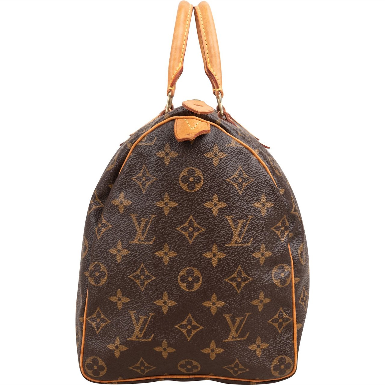 Louis Vuitton Monogram Canvas Speedy 35 Handbag Bruin