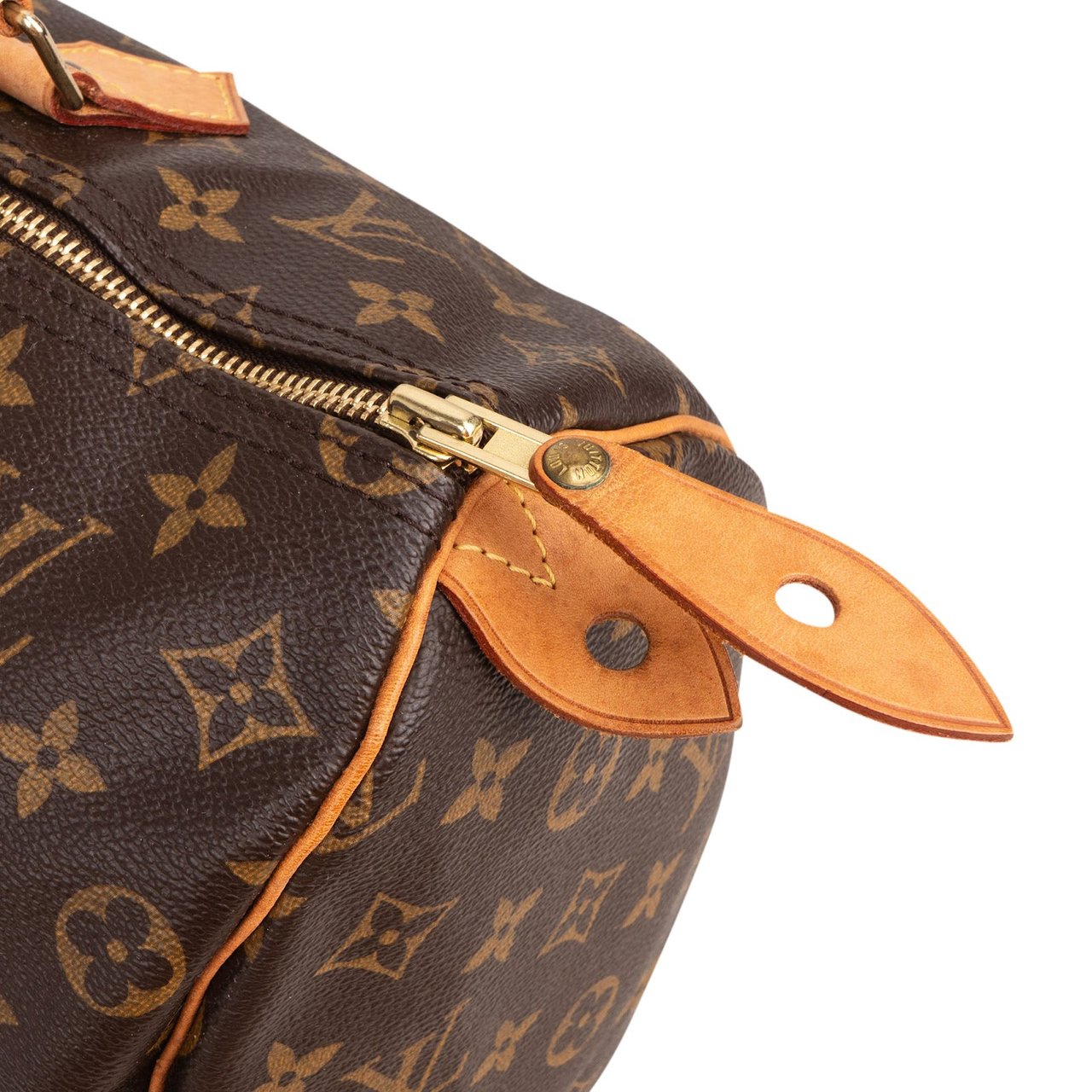 Louis Vuitton Monogram Canvas Speedy 35 Handbag Bruin