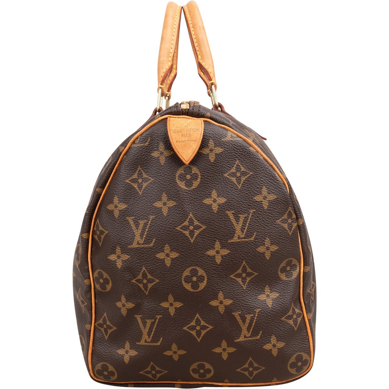 Louis Vuitton Monogram Canvas Speedy 35 Handbag Bruin