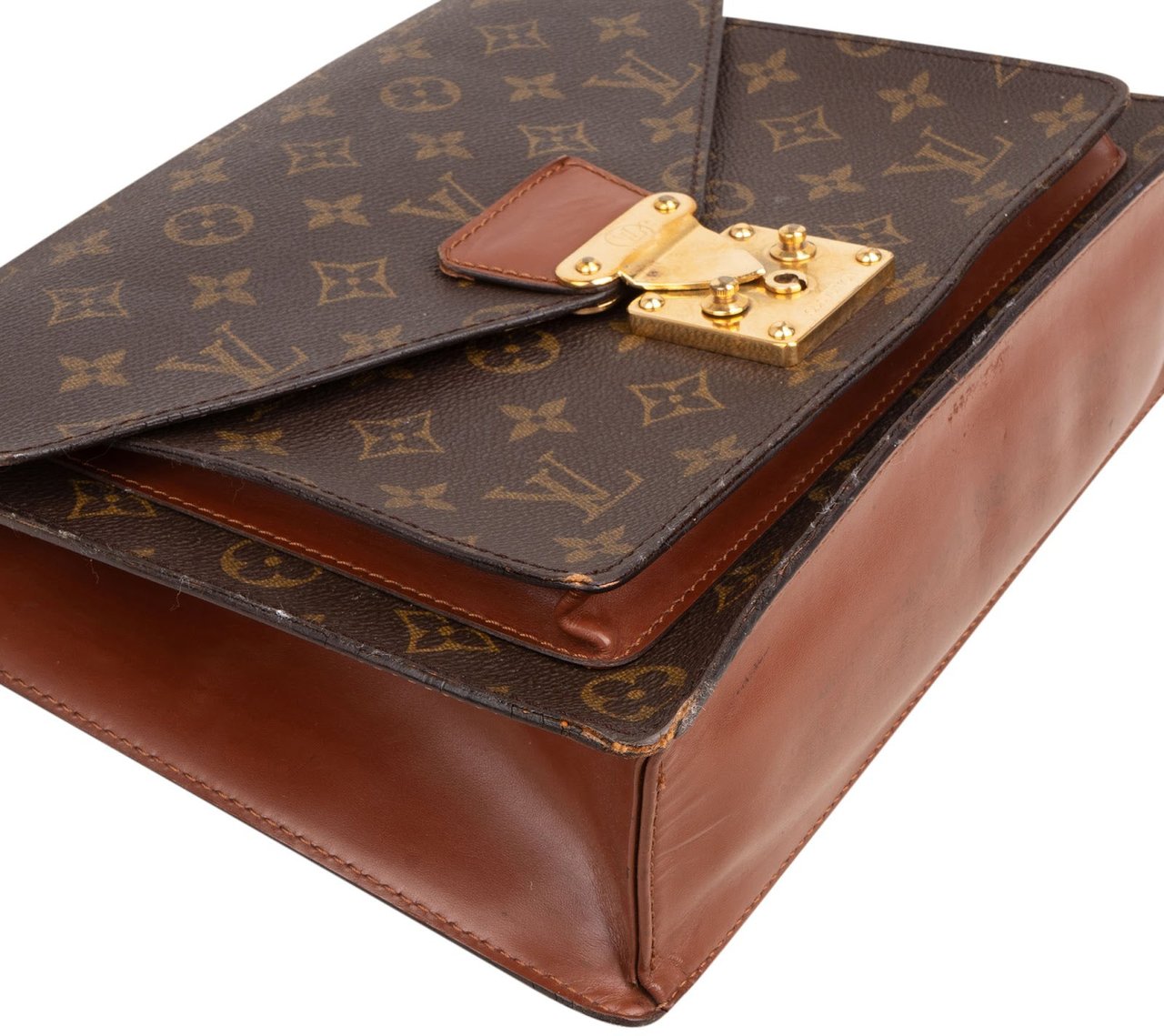 Louis Vuitton Louis Vuitton Monogram Canvas Monceau Handbag Bruin