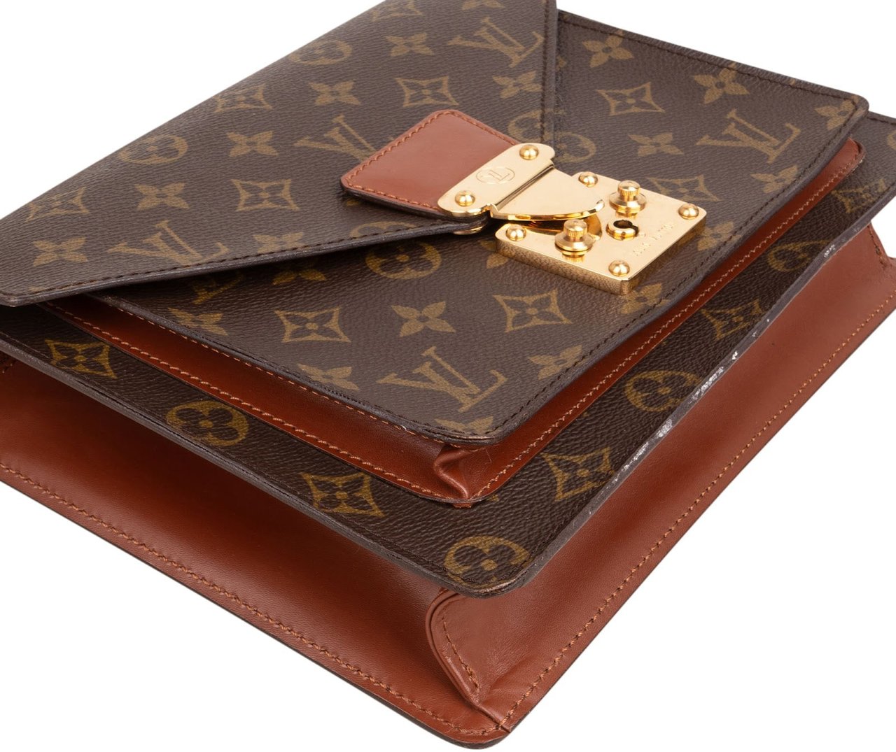 Louis Vuitton Louis Vuitton Monogram Canvas Pochette Monceau Handbag Bruin