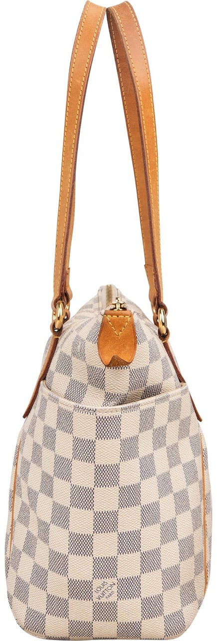 Louis Vuitton Monogram Damier Azur Canvas Totally PM Shoulder Bag Wit