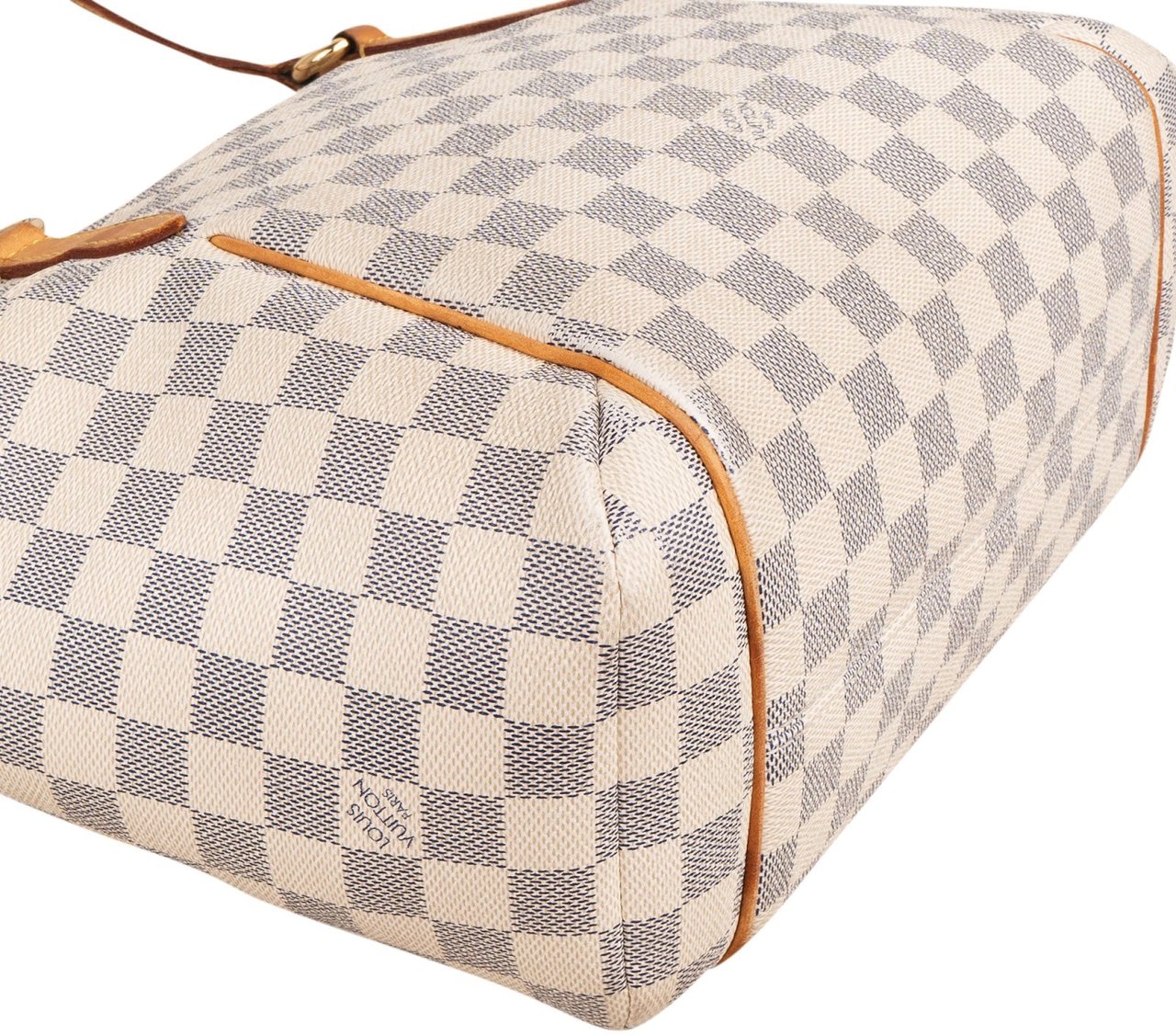Louis Vuitton Monogram Damier Azur Canvas Totally PM Shoulder Bag Wit