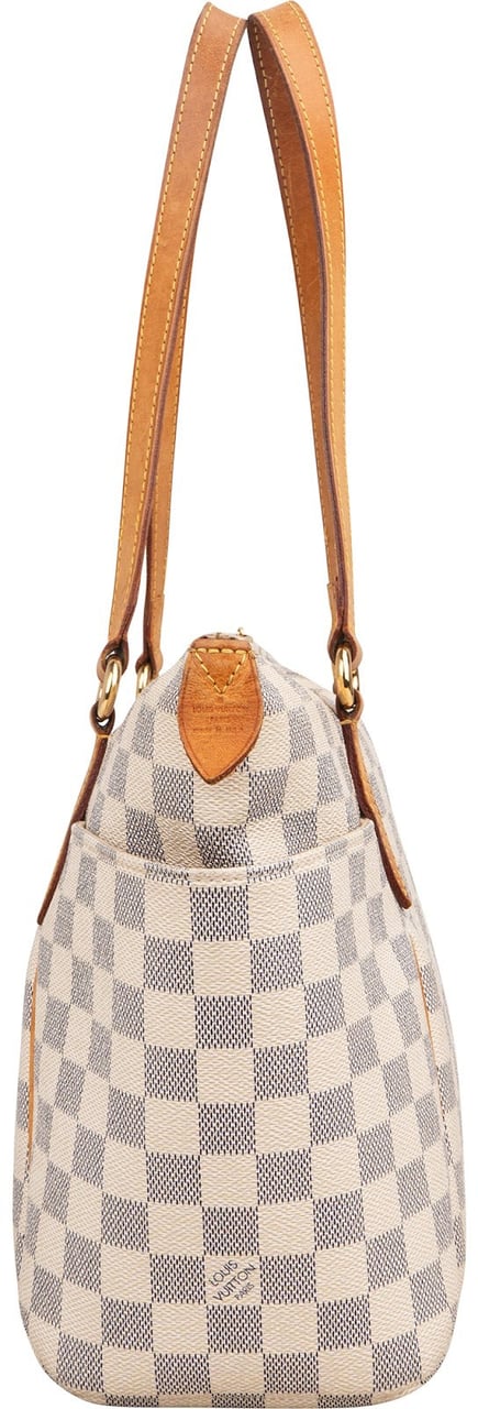 Louis Vuitton Monogram Damier Azur Canvas Totally PM Shoulder Bag Wit