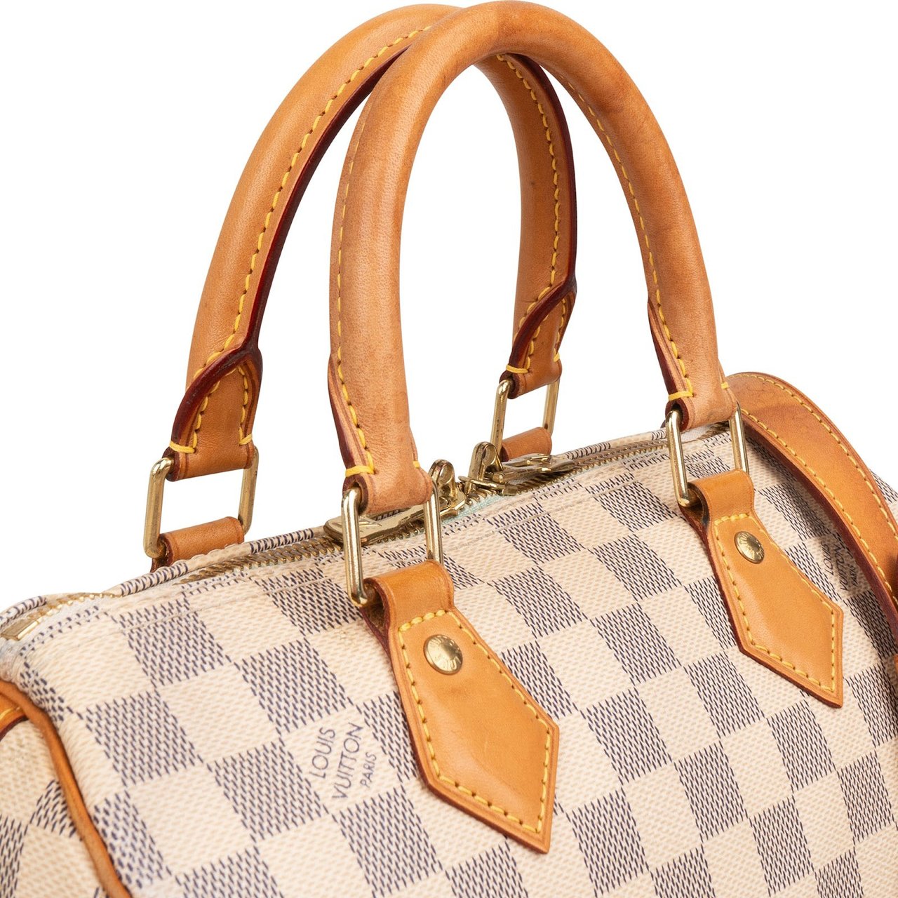 Louis Vuitton Louis Vuitton Monogram Damier Azur Speedy 25 Bandoulière Handbag Wit