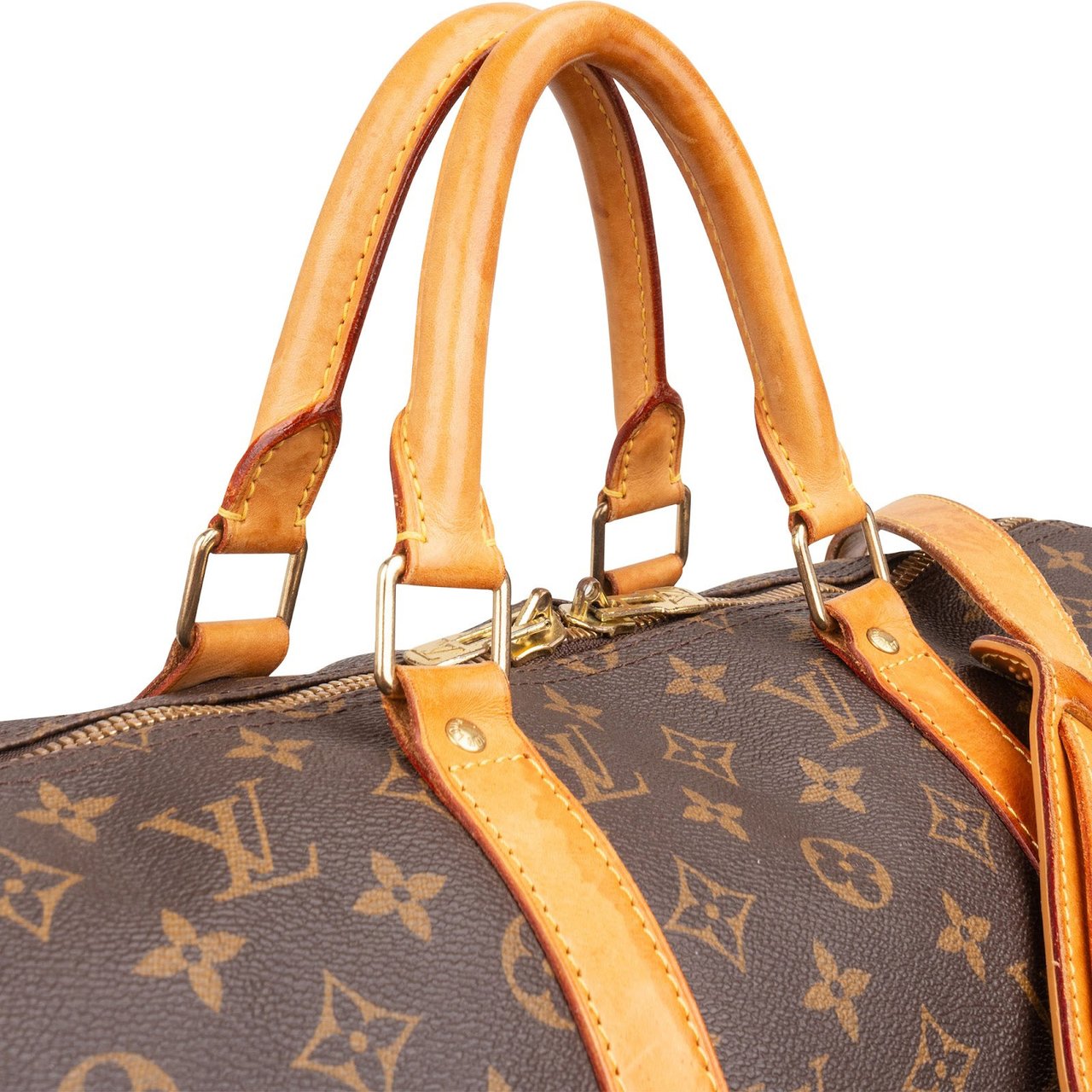 Louis Vuitton Louis Vuitton Monogram Canvas Keepall 50 Bandoulière Travel Bag Bruin