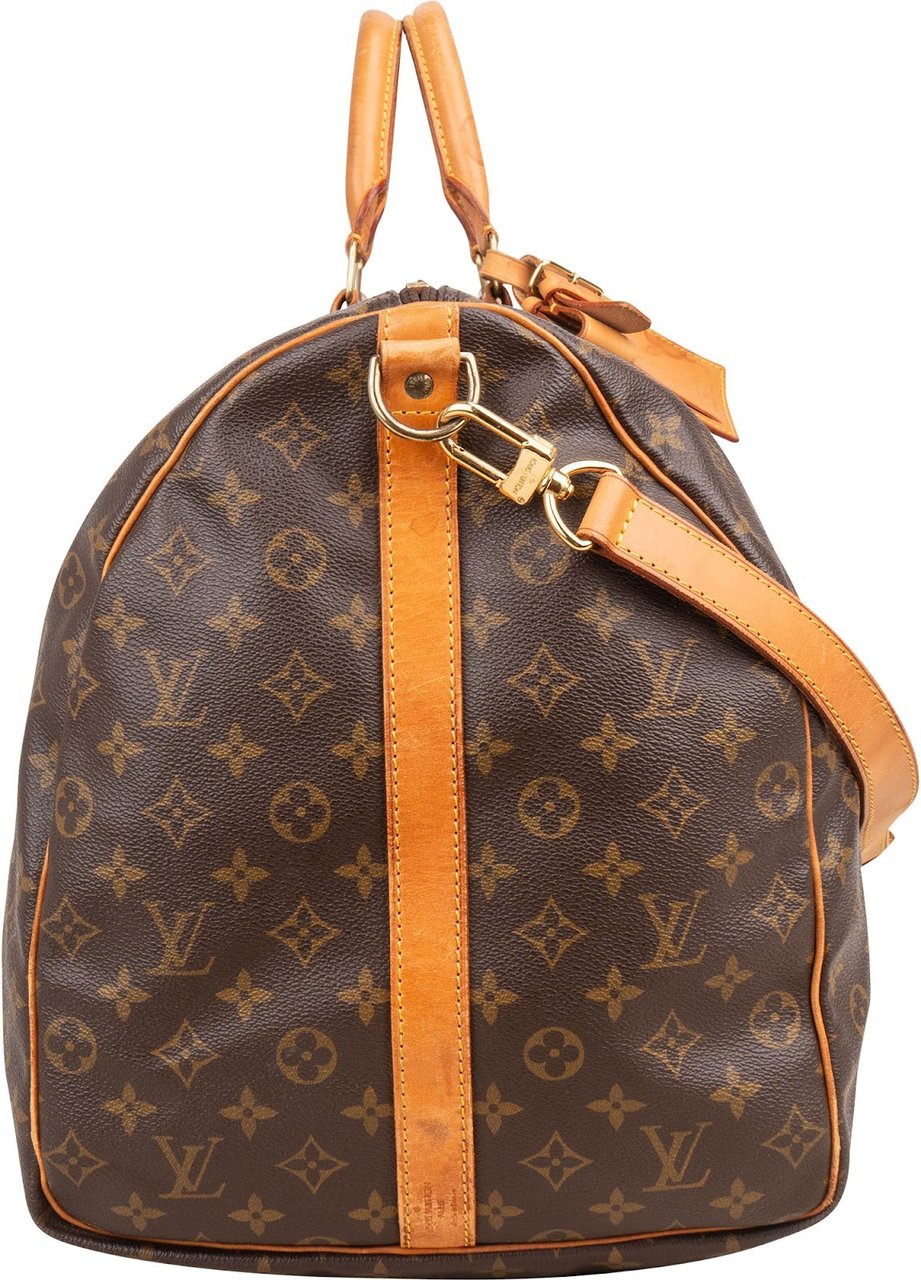 Louis Vuitton Louis Vuitton Monogram Canvas Keepall 60 Bandoulière Travel Bag Bruin
