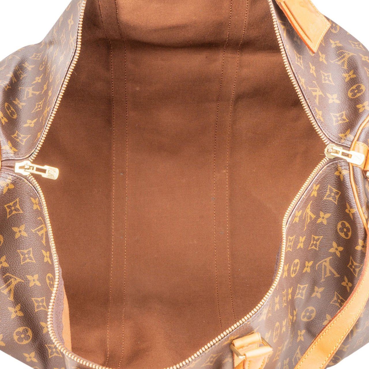 Louis Vuitton Louis Vuitton Monogram Canvas Keepall 60 Bandoulière Travel Bag Bruin