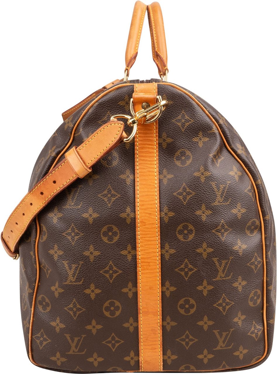 Louis Vuitton Louis Vuitton Monogram Canvas Keepall 60 Bandoulière Travel Bag Bruin