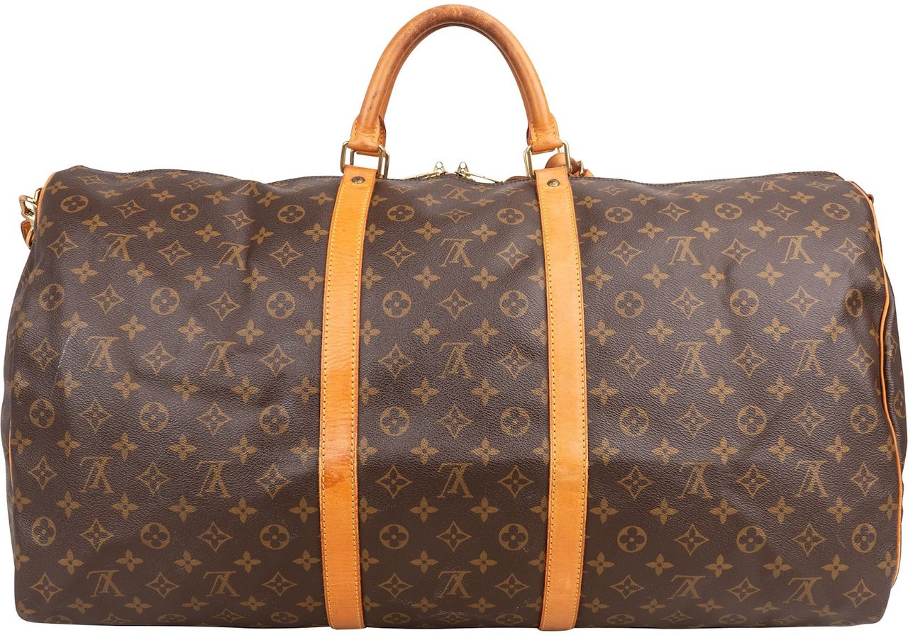 Louis Vuitton Louis Vuitton Monogram Canvas Keepall 60 Bandoulière Travel Bag Bruin