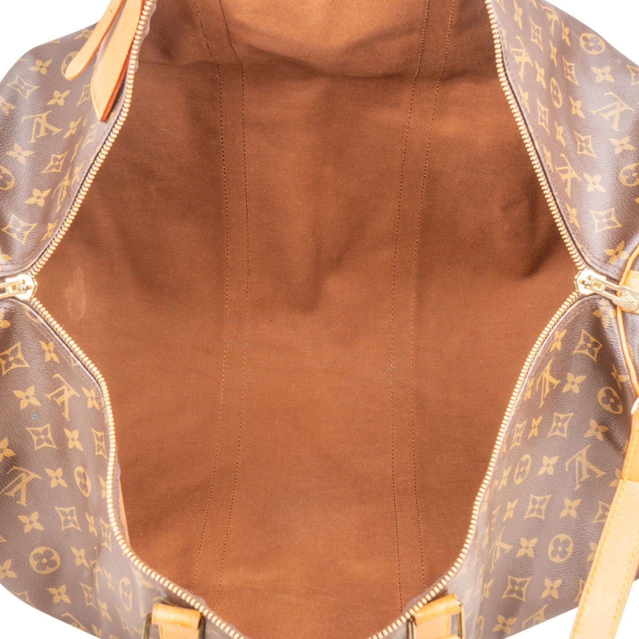 Louis Vuitton Louis Vuitton Monogram Canvas Keepall 60 Bandoulière Travel Bag Bruin