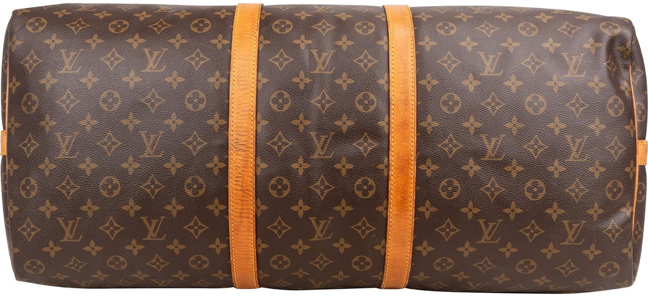 Louis Vuitton Louis Vuitton Monogram Canvas Keepall 60 Bandoulière Travel Bag Bruin