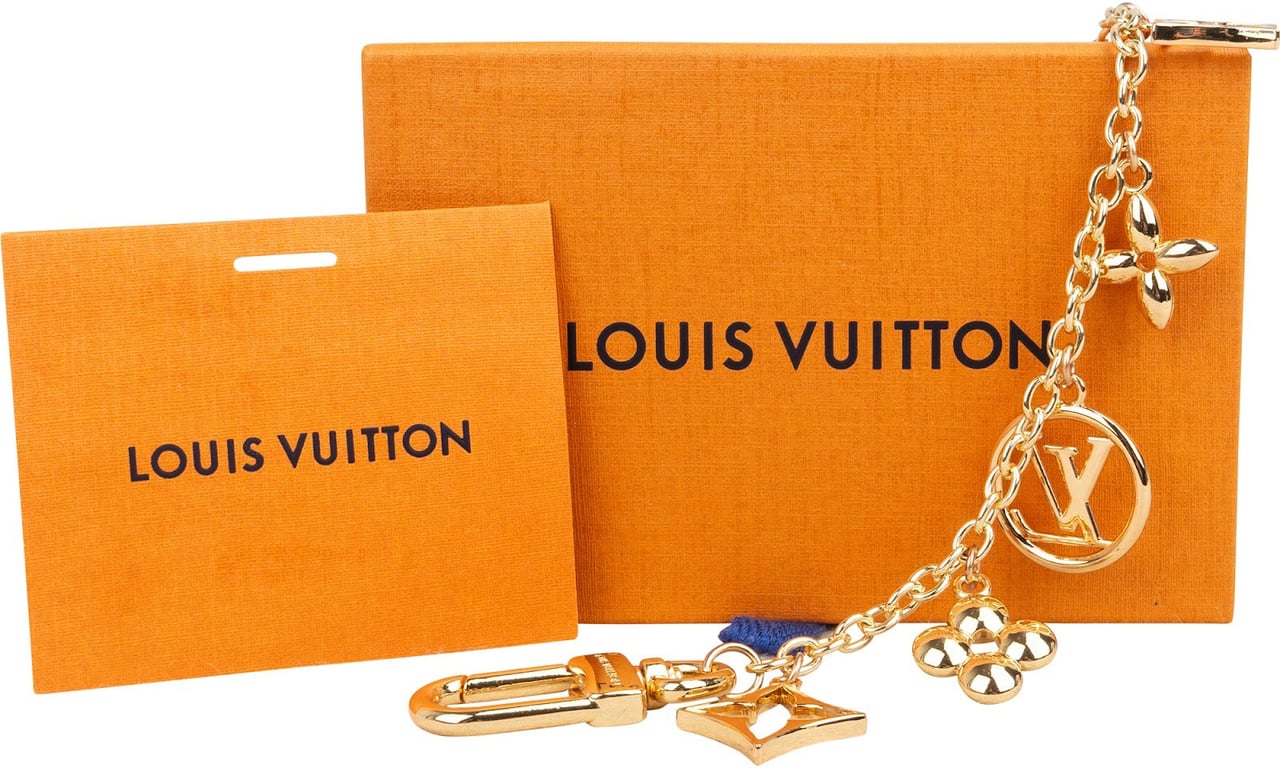 Louis Vuitton Golden Blooming Flowers & Key Holder Bag Charm Divers