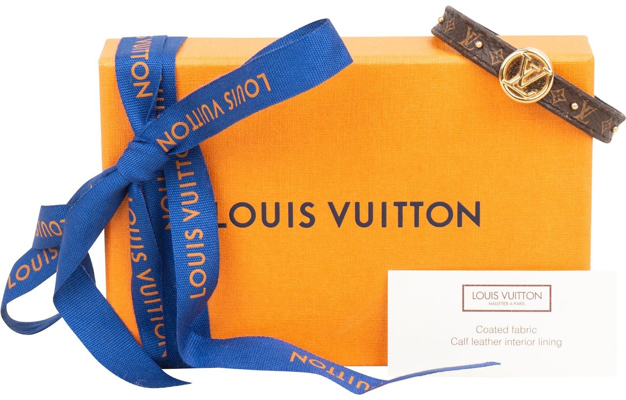 Louis Vuitton Monogram Canvas Reversible Circle Mini Bracelet Bruin