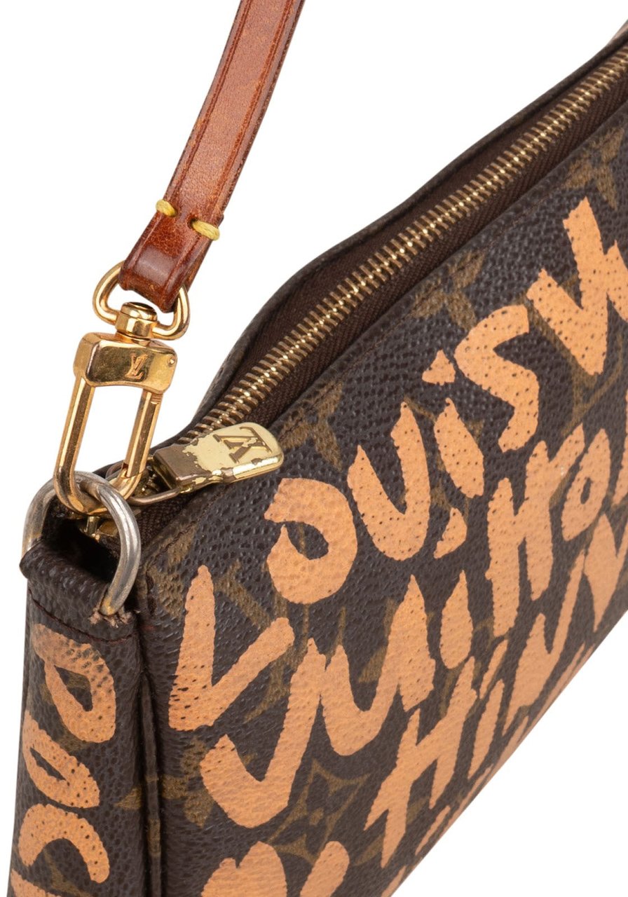 Louis Vuitton Louis Vuitton Monogram Graffiti Pochette Accessoires Handbag Bruin