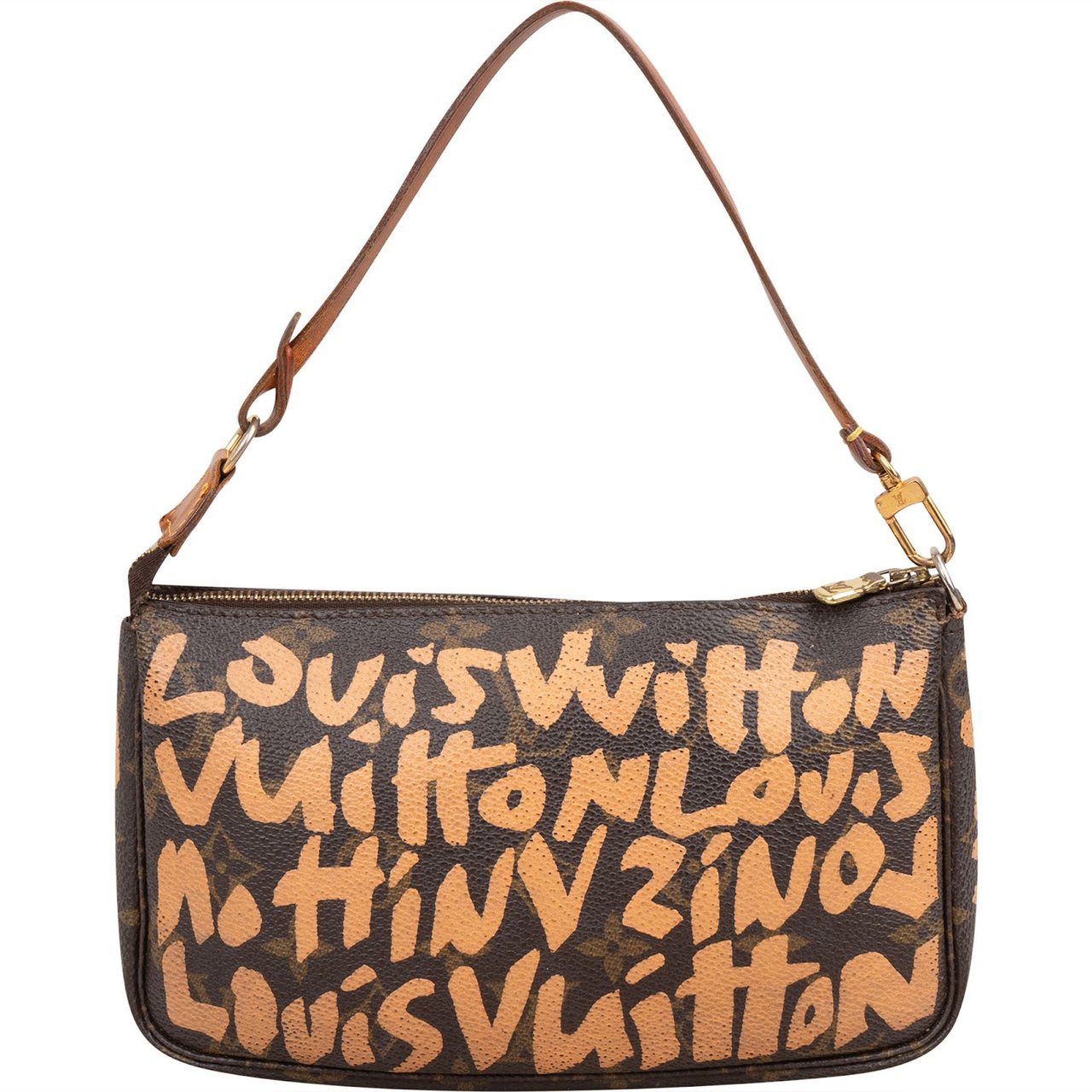 Louis Vuitton Louis Vuitton Monogram Graffiti Pochette Accessoires Handbag Bruin