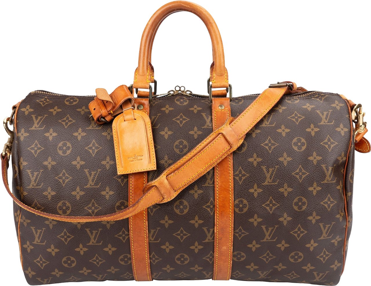 Louis Vuitton Louis Vuitton Monogram Canvas Keepall 45 Bandoulière Travel Bag Bruin