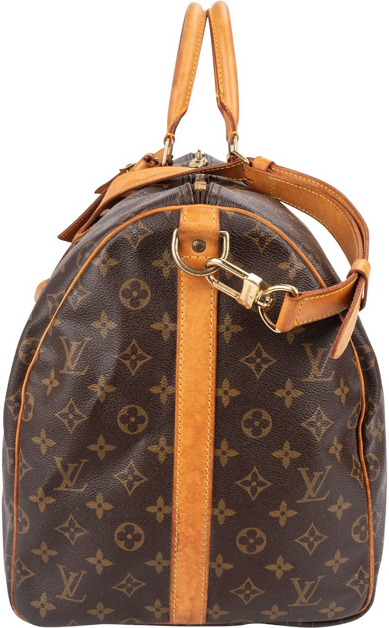 Louis Vuitton Louis Vuitton Monogram Canvas Keepall 55 Bandoulière Travel Bag Bruin