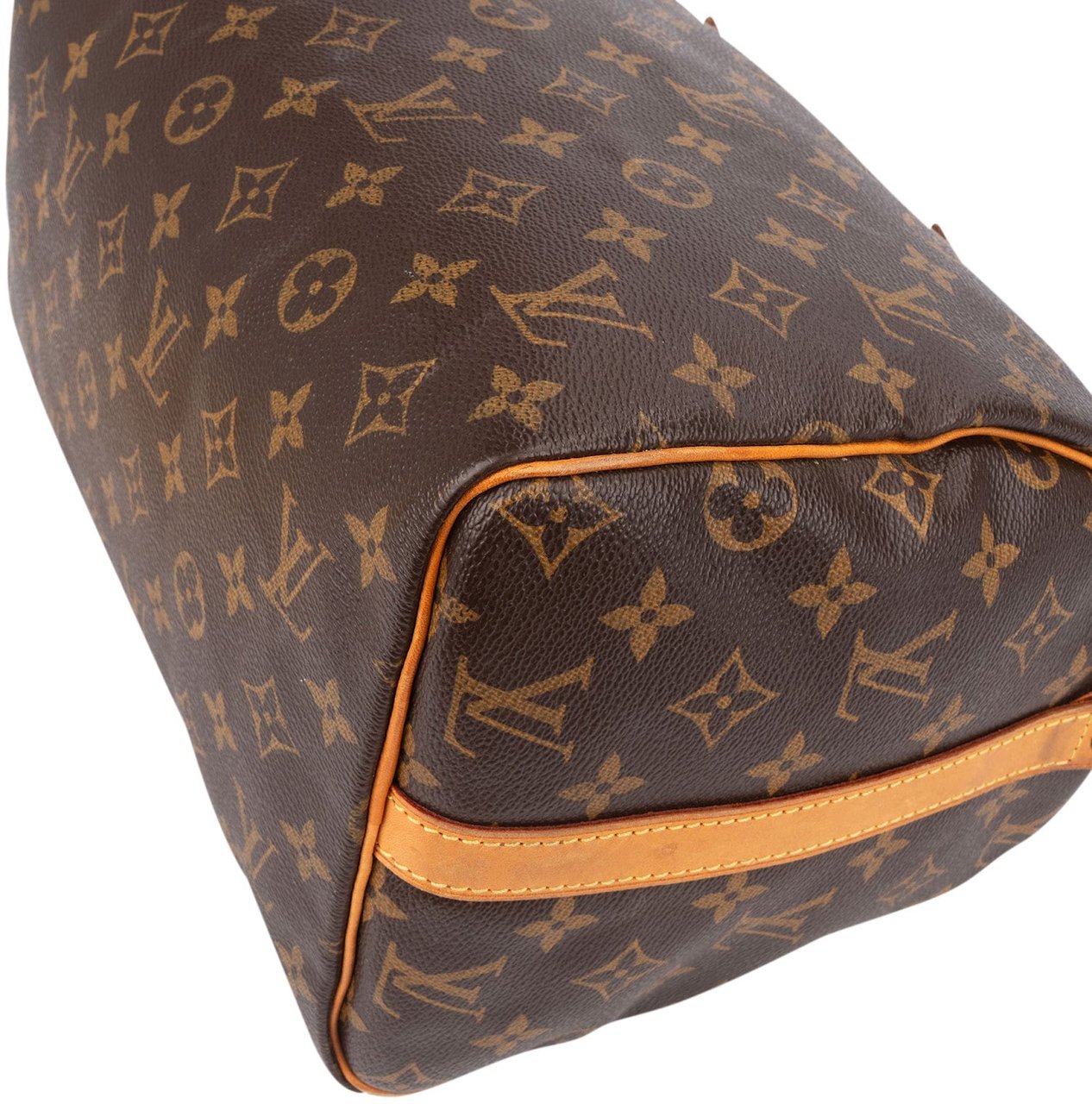 Louis Vuitton Monogram Canvas Speedy 30 Bandoulière Crossbody Handbag Bruin
