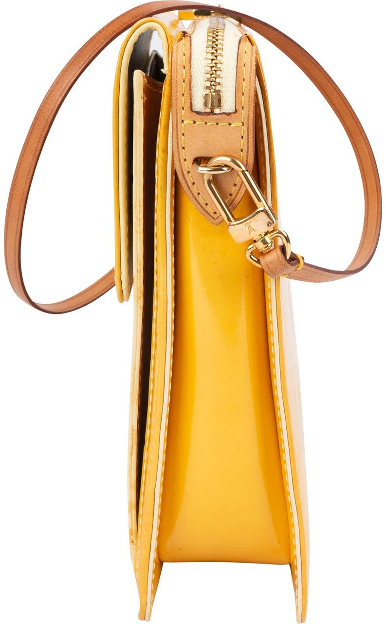 Louis Vuitton Louis Vuitton Monogram Vernis Leather Mott Shoulder Bag Geel