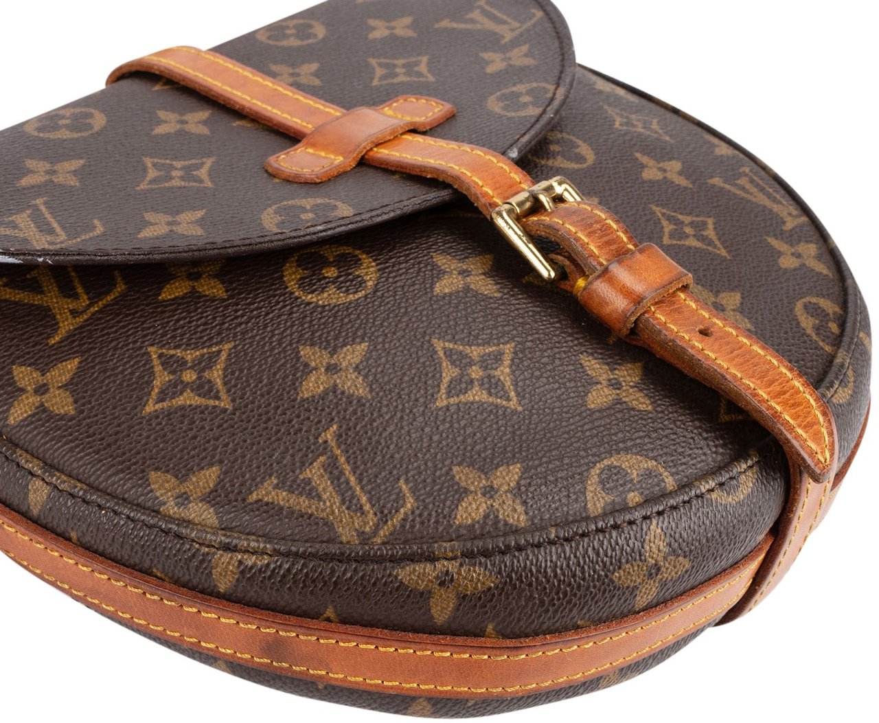 Louis Vuitton Monogram Canvas Chantilly MM Crossbody Bag Bruin