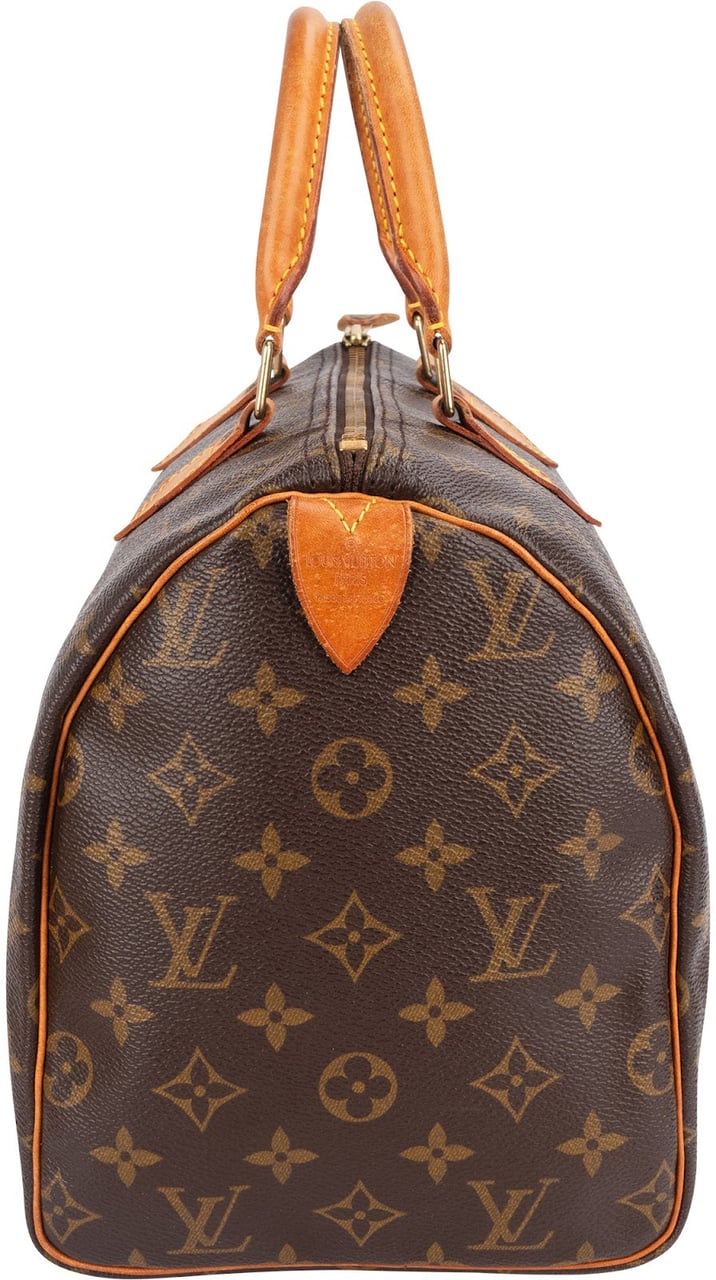 Louis Vuitton Louis Vuitton Monogram Canvas Speedy 30 Handbag Bruin