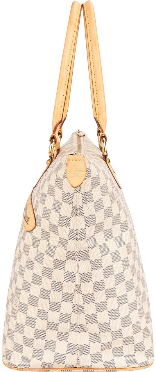 Louis Vuitton Louis Vuitton Monogram Damier Azur Saleya GM Handbag Wit