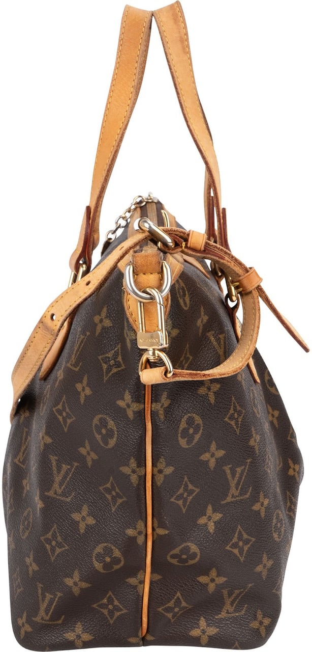Louis Vuitton Louis Vuitton Canvas Monogram Palermo PM Handbag Bruin