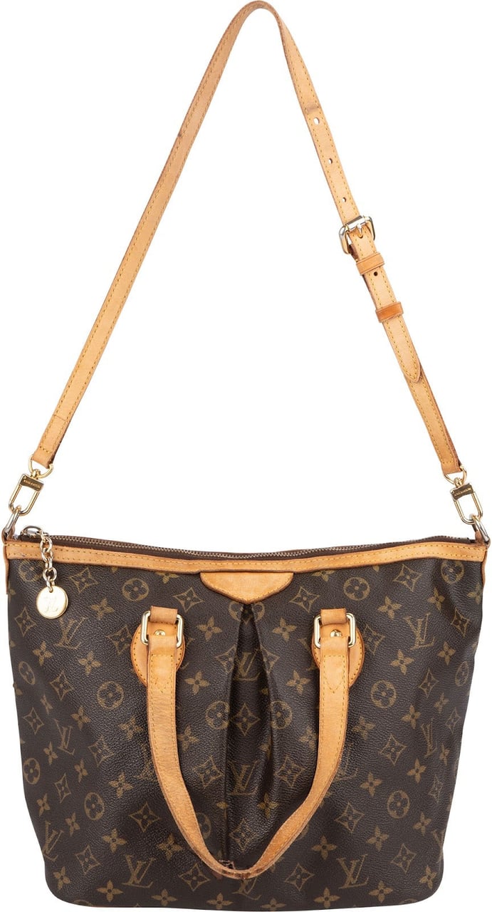 Louis Vuitton Louis Vuitton Canvas Monogram Palermo PM Handbag Bruin