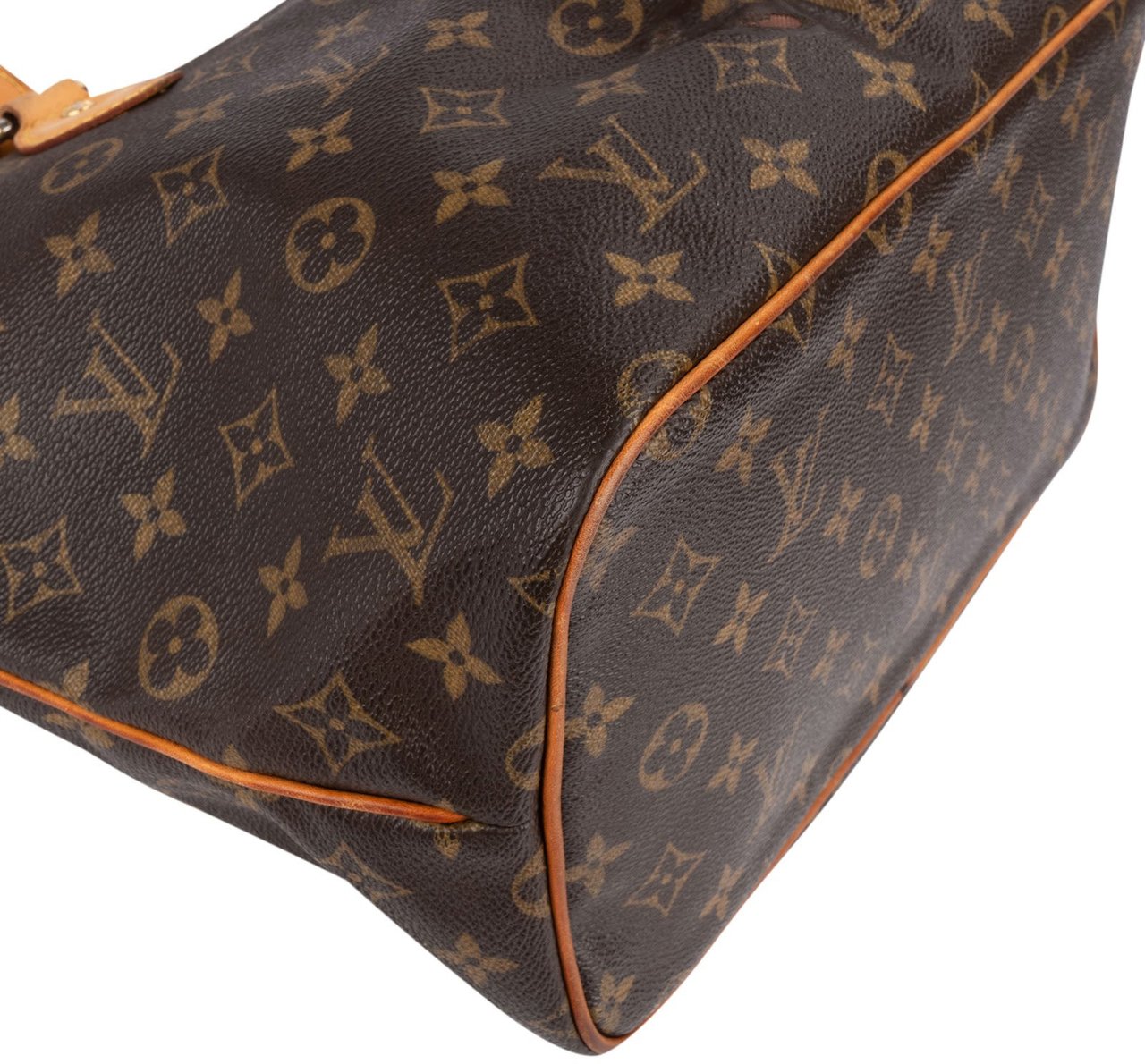 Louis Vuitton Louis Vuitton Canvas Monogram Palermo PM Handbag Bruin