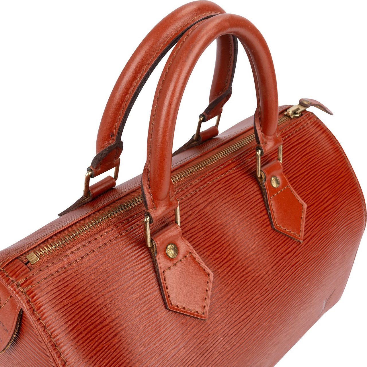 Louis Vuitton Louis Vuitton Cognac Epi Leather Speedy 30 Handbag Bruin