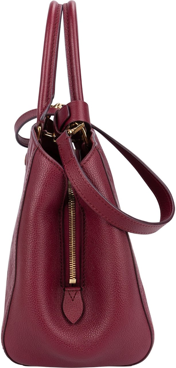 Louis Vuitton Leather Monogram Empreinte Montaigne MM Handbag Rood
