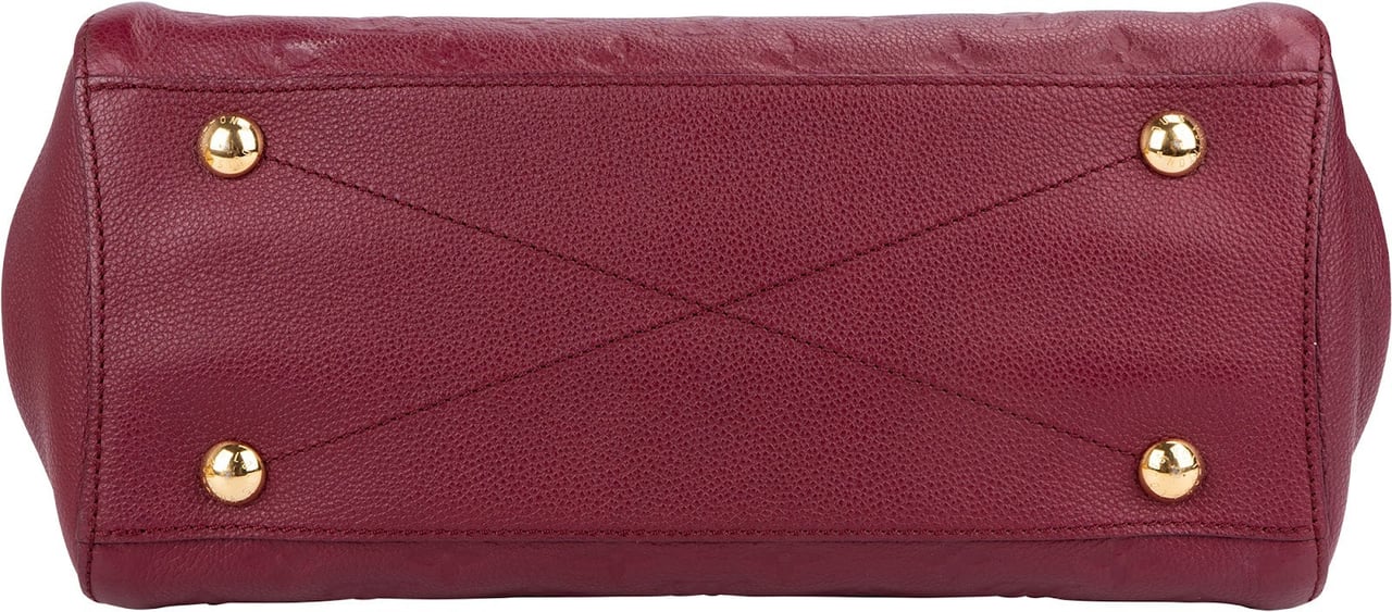 Louis Vuitton Leather Monogram Empreinte Montaigne MM Handbag Rood