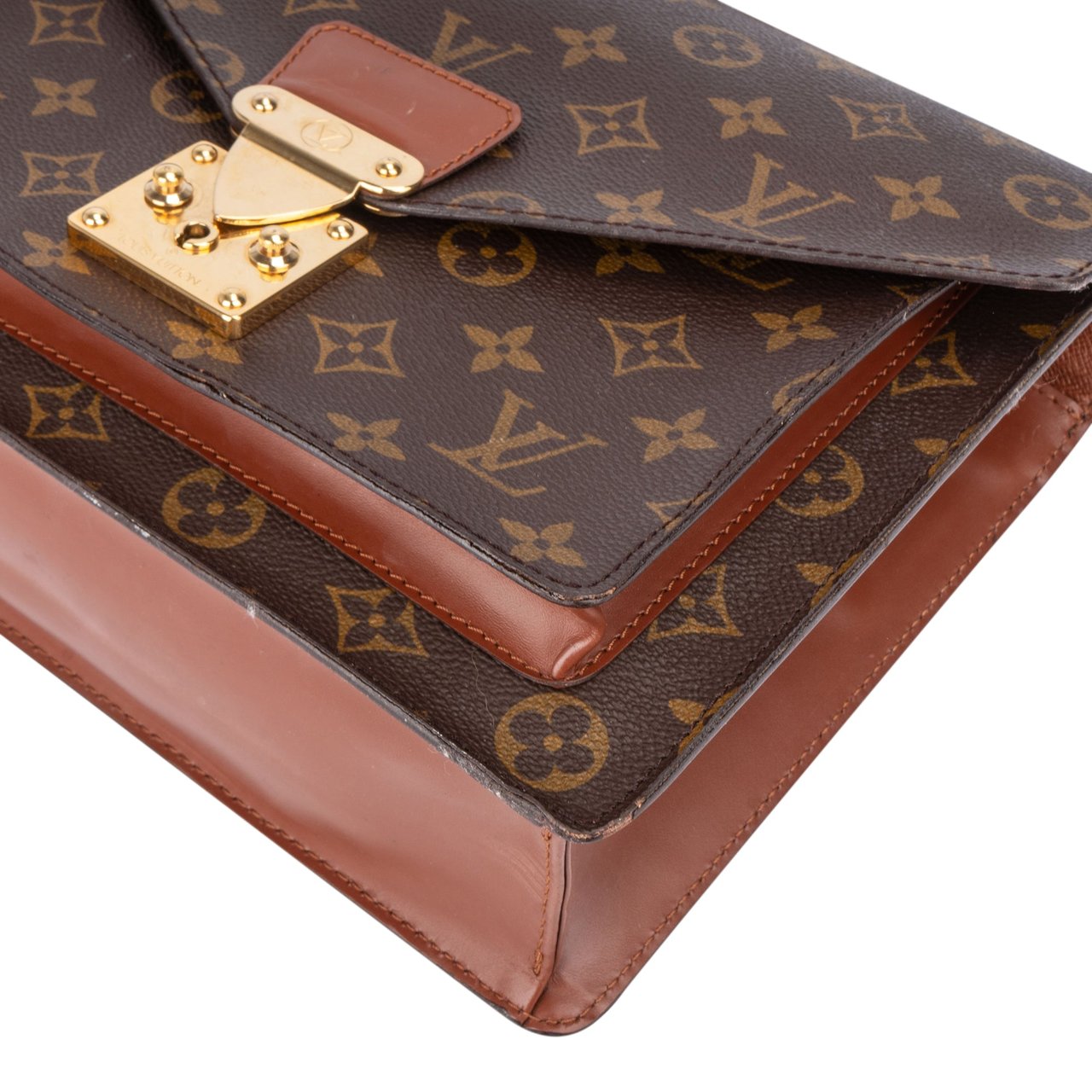 Louis Vuitton Louis Vuitton Canvas Monogram Monceau Handbag Bruin
