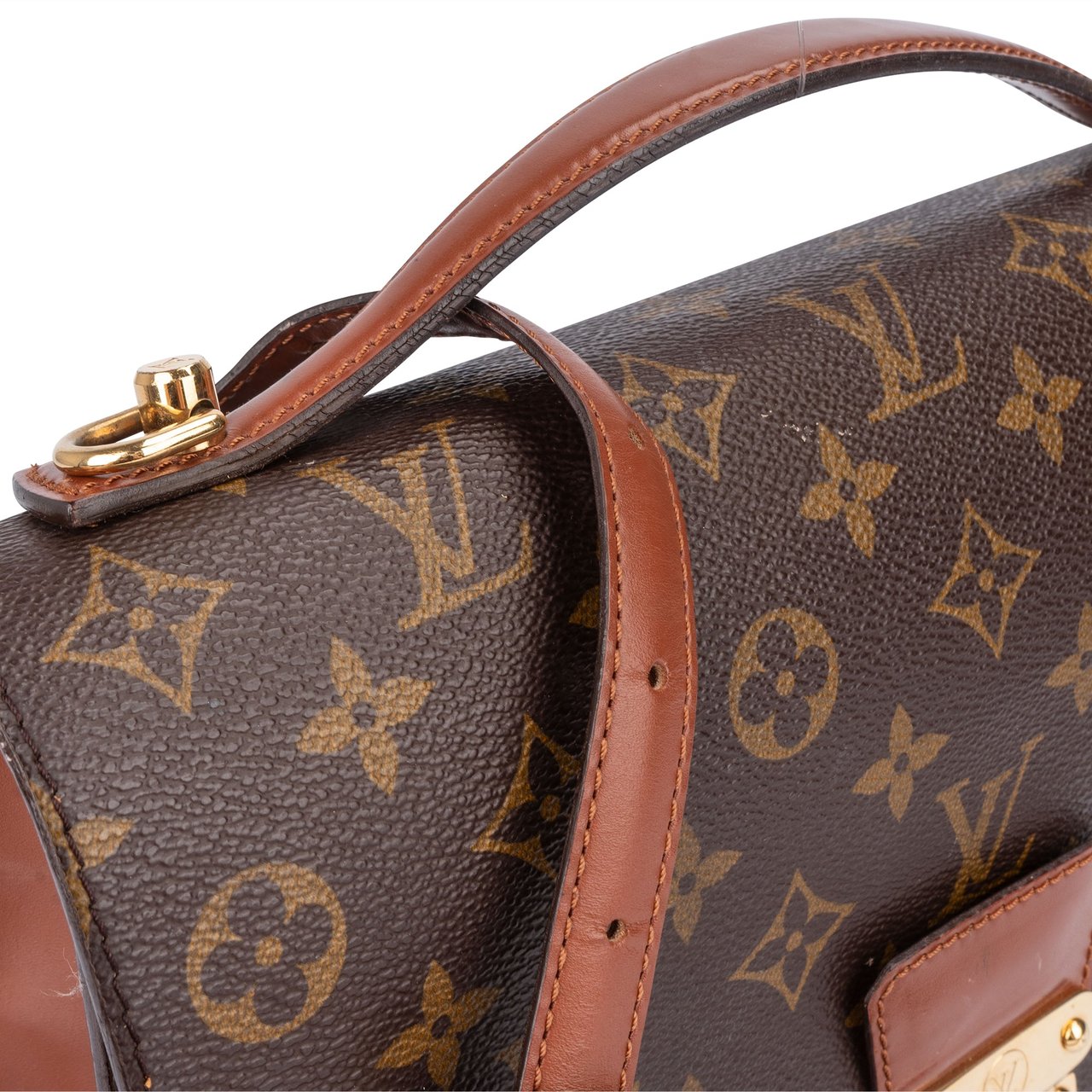 Louis Vuitton Louis Vuitton Canvas Monogram Monceau Handbag Bruin