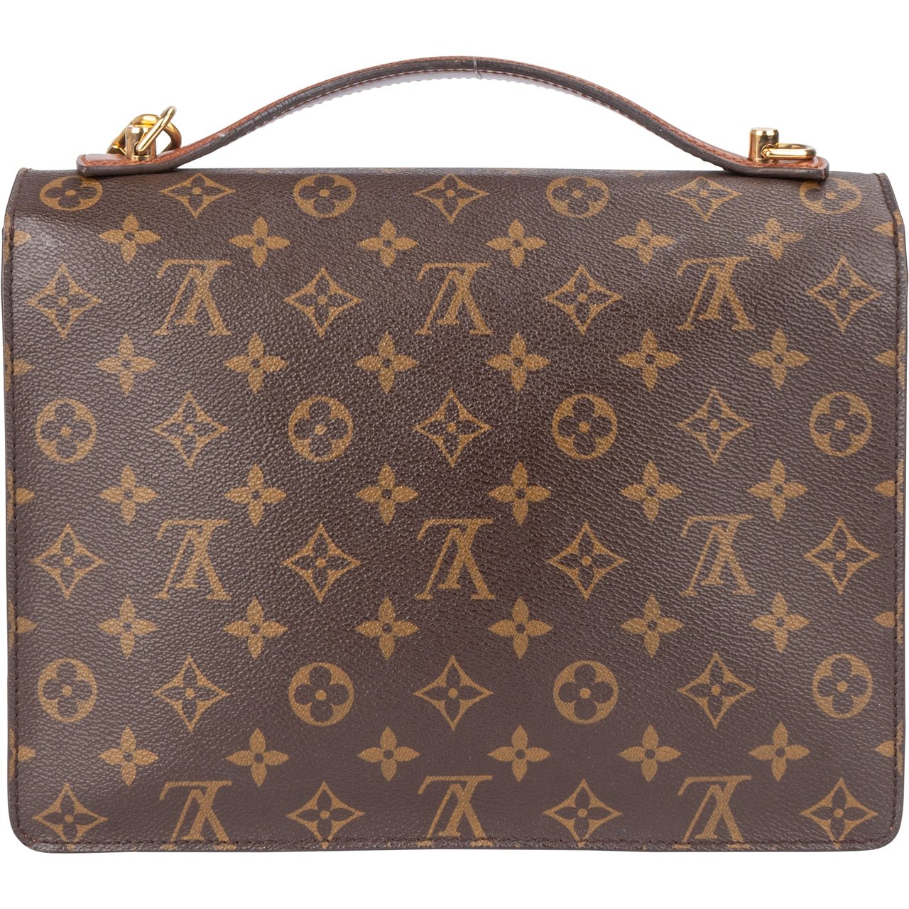 Louis Vuitton Louis Vuitton Canvas Monogram Monceau Handbag Bruin