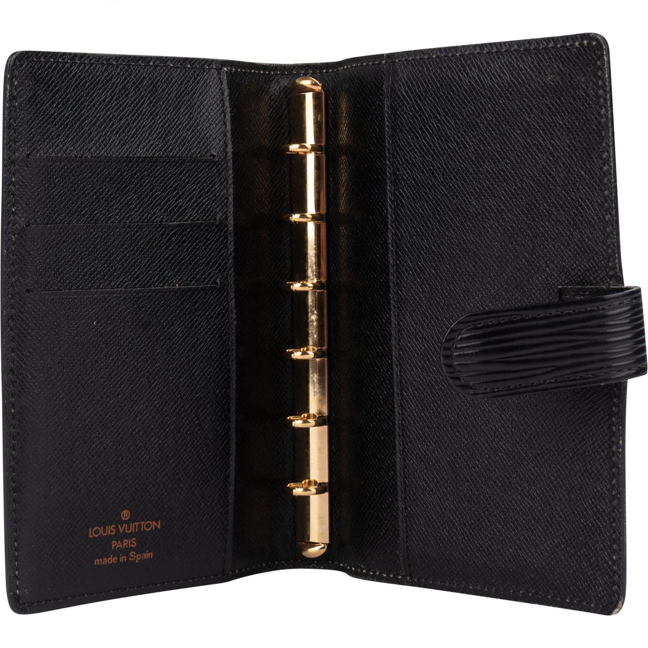 Louis Vuitton Louis Vuitton Noir Epi Leather Agenda PM Divers