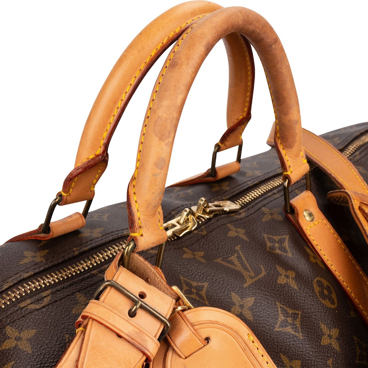 Louis Vuitton Louis Vuitton Monogram Canvas Keepall 60 Bandoulière Travel Bag Bruin
