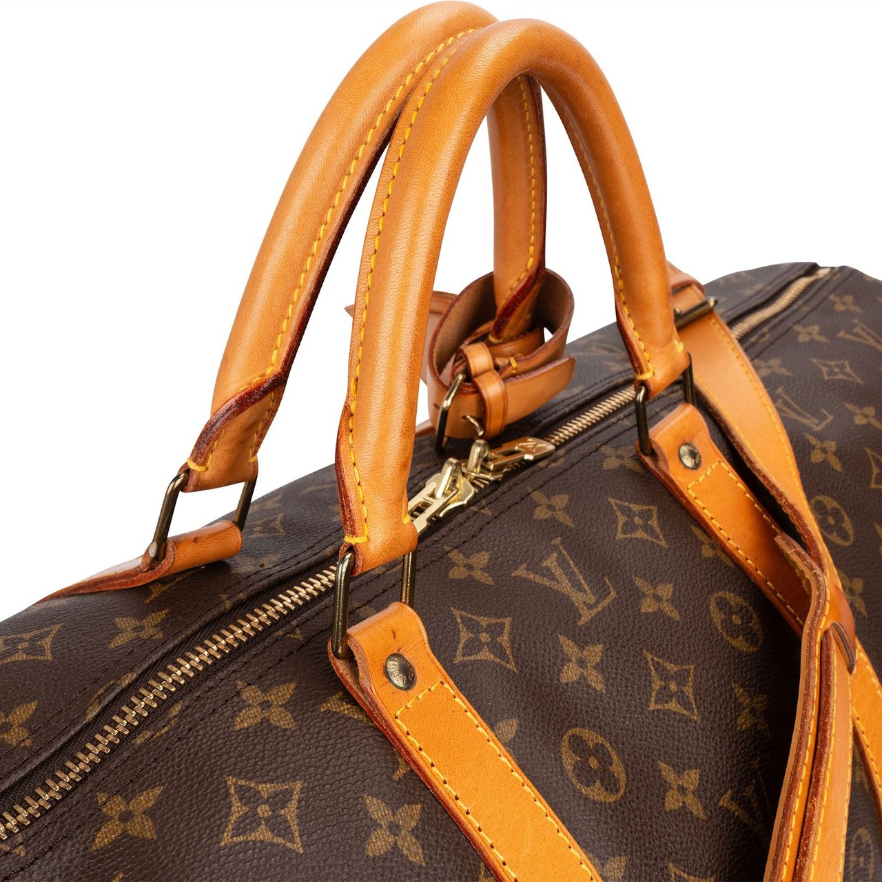 Louis Vuitton Louis Vuitton Monogram Canvas Keepall 60 Bandoulière Travel Bag Bruin