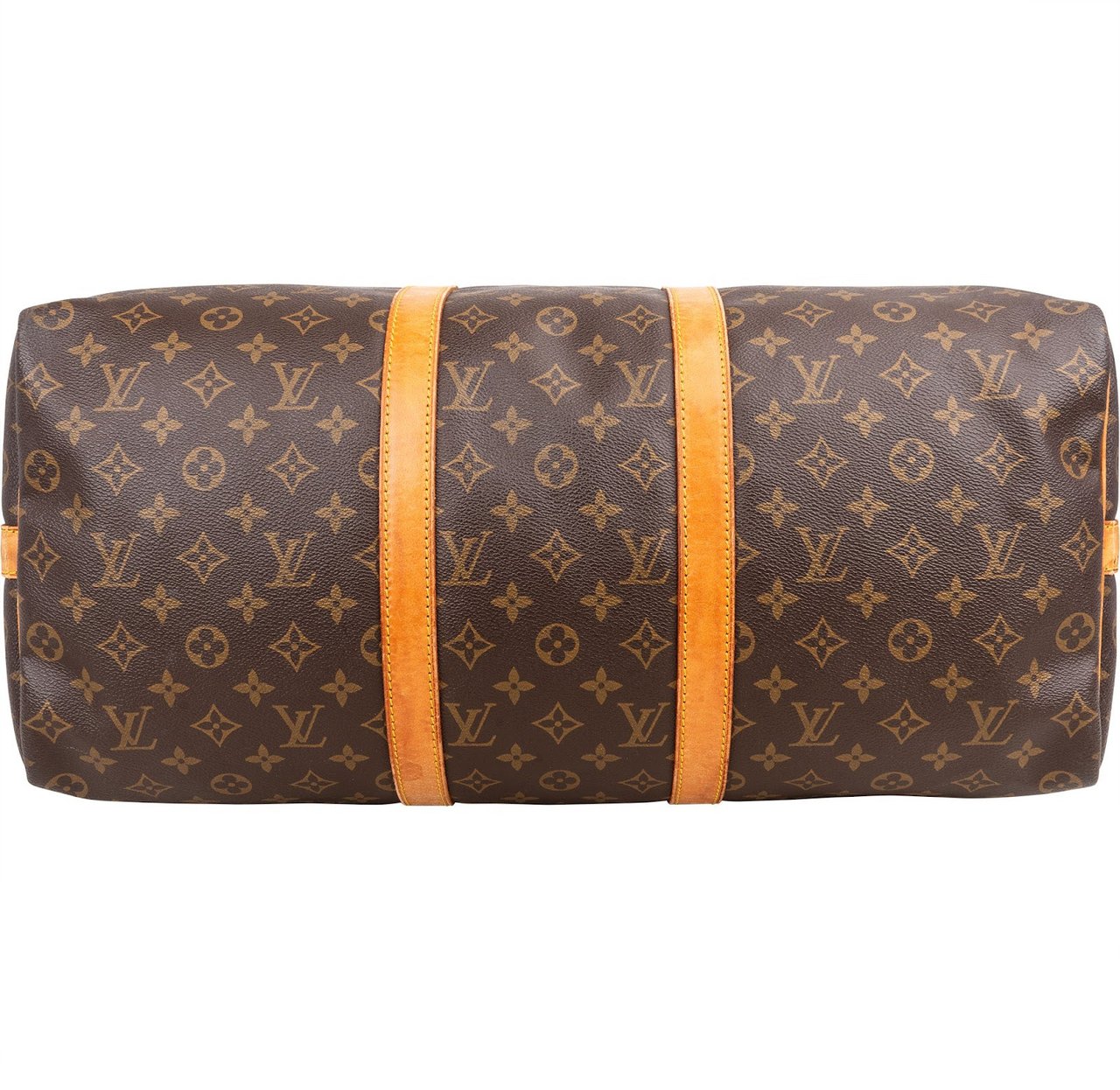 Louis Vuitton Monogram Canvas Keepall 50 Bandoulière Travel Bag Bruin