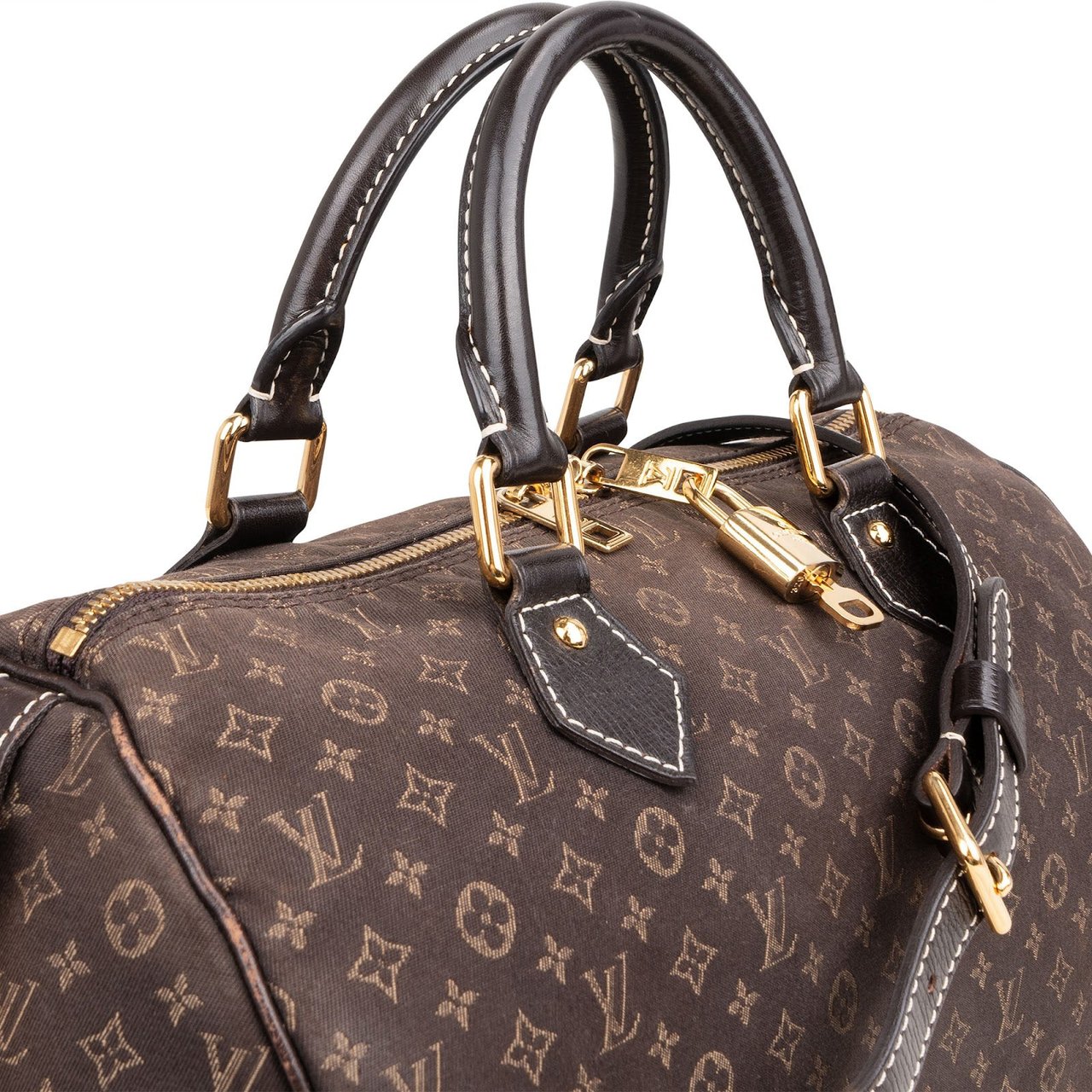 Louis Vuitton Louis Vuitton Mini Lin Monogram Speedy 30 Bandoulière Handbag Bruin