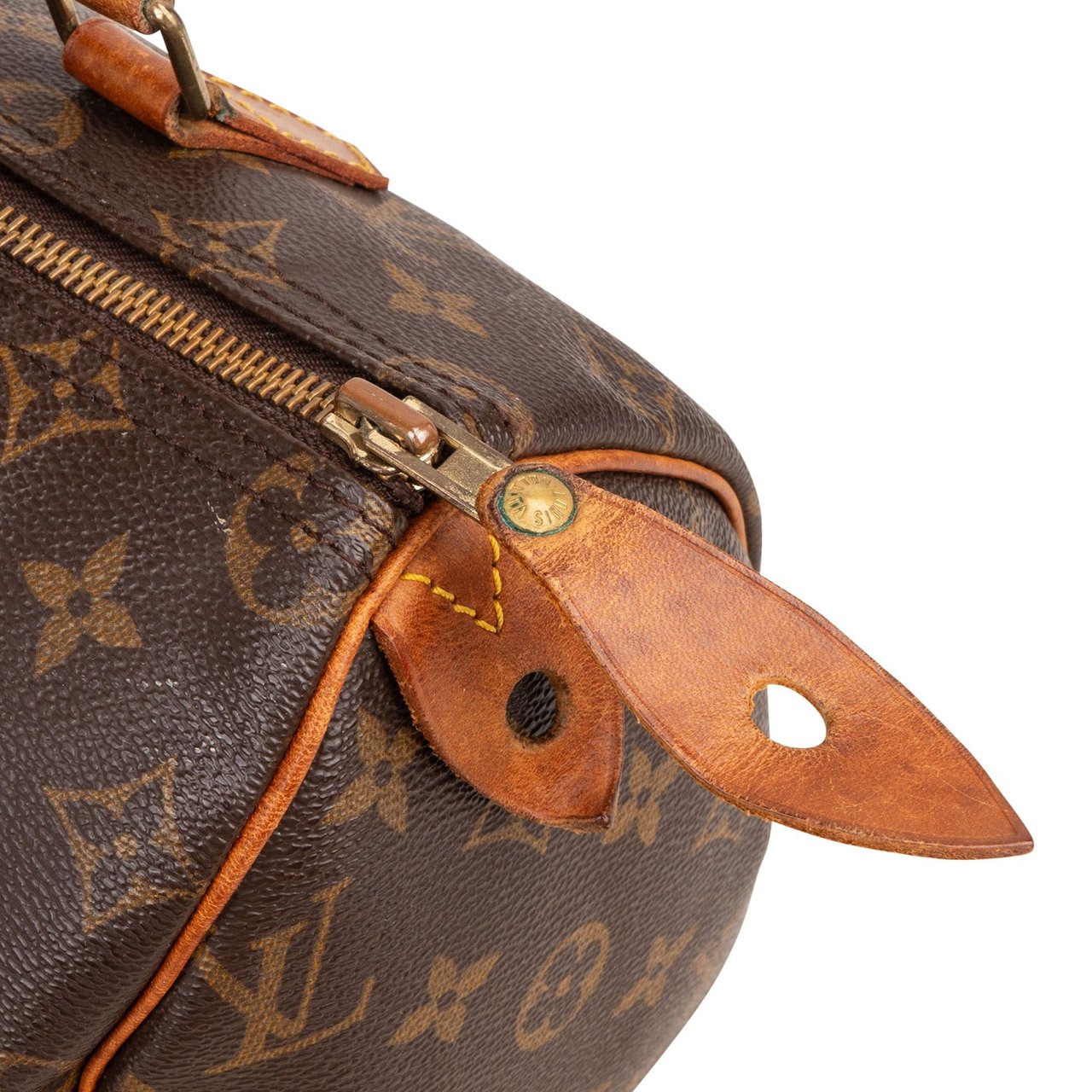 Louis Vuitton Louis Vuitton Monogram Canvas Speedy 25 Handbag Bruin