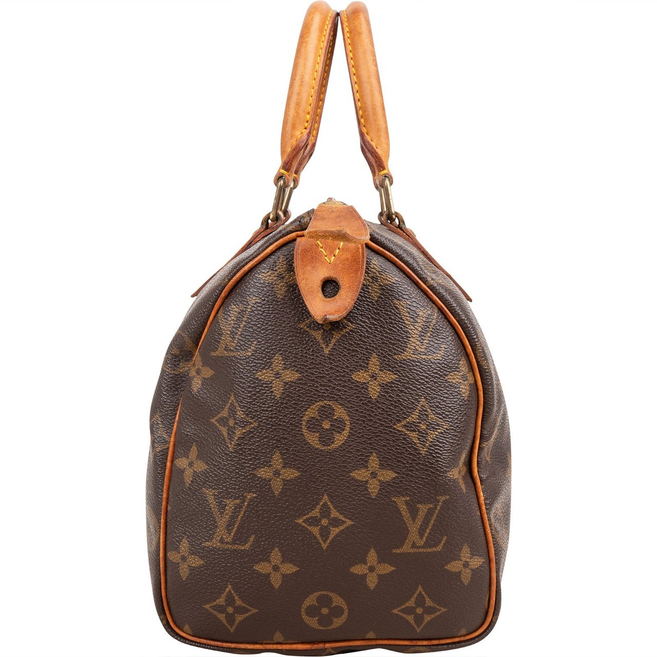 Louis Vuitton Louis Vuitton Monogram Canvas Speedy 25 Handbag Bruin