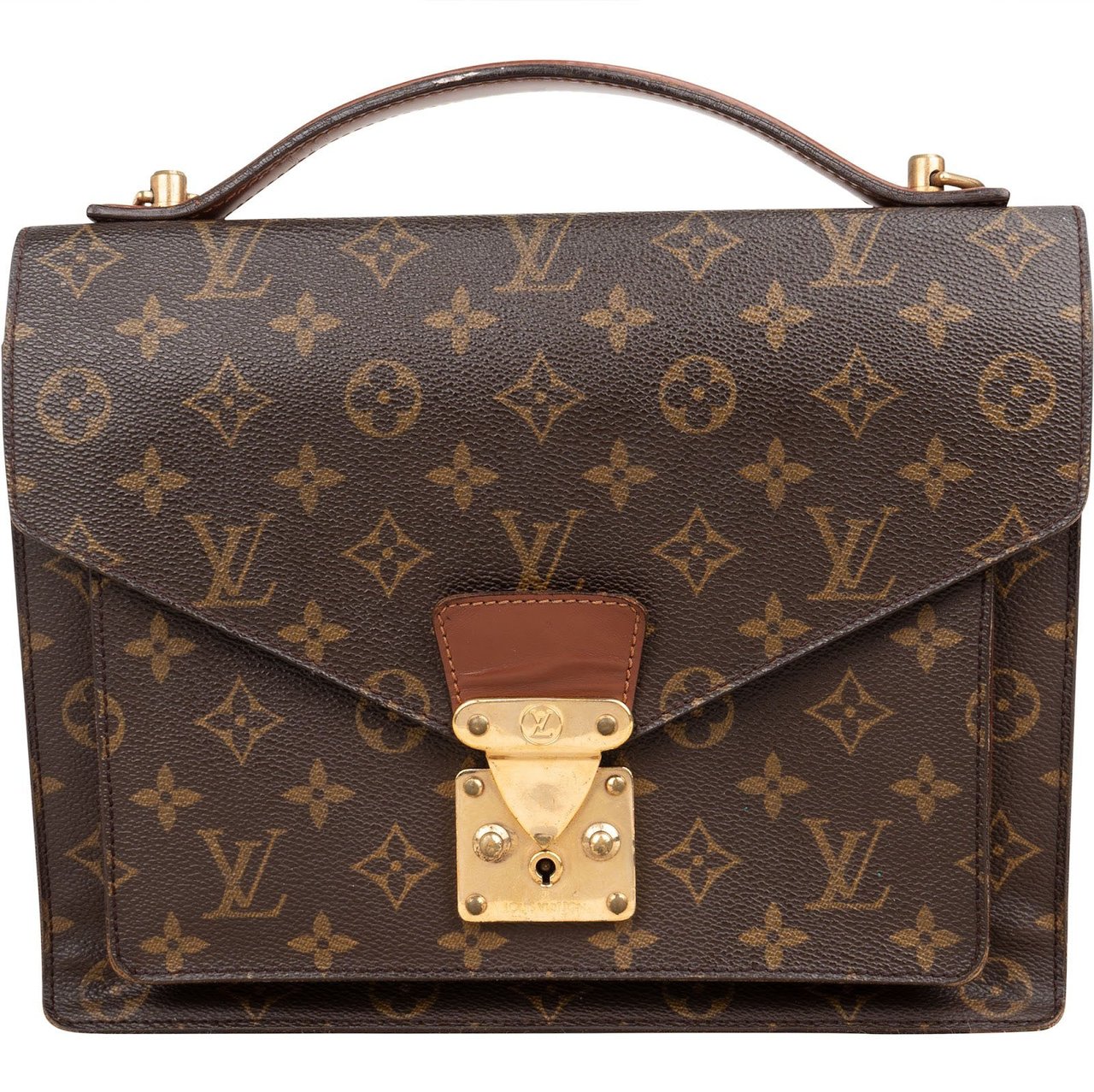 Louis Vuitton Monogram Canvas Monceau Handbag Bruin