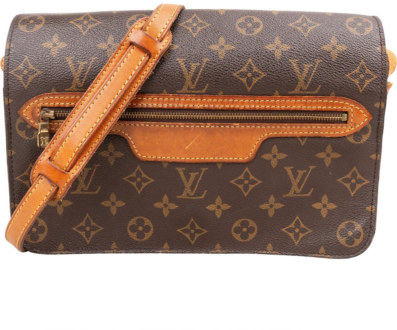Louis Vuitton Louis Vuitton Canvas Monogram Saint Germain GM Crossbody Bag Bruin