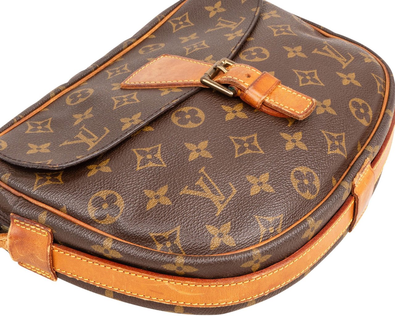 Louis Vuitton Louis Vuitton Monogram Canvas Jeune Fille GM Crossbody Bag Bruin
