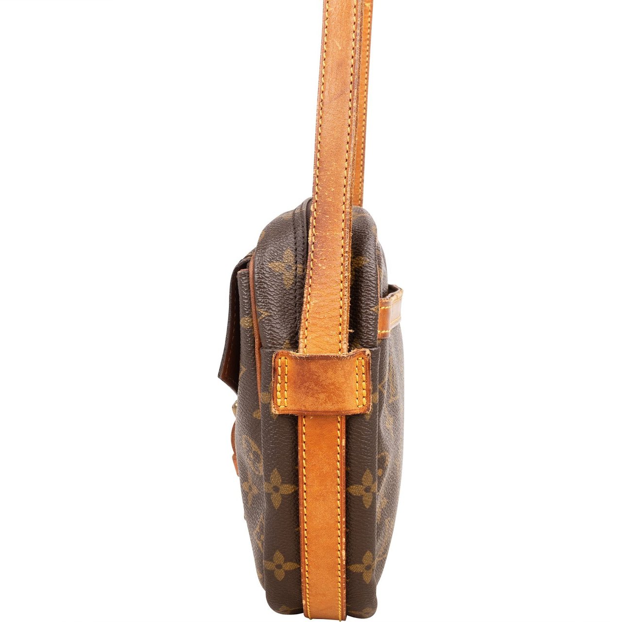 Louis Vuitton Louis Vuitton Monogram Canvas Jeune Fille GM Crossbody Bag Bruin