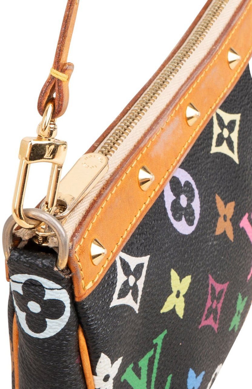 Louis Vuitton Louis Vuitton Monogram Murakami Multicolor Pochette Accessoires Handbag Zwart