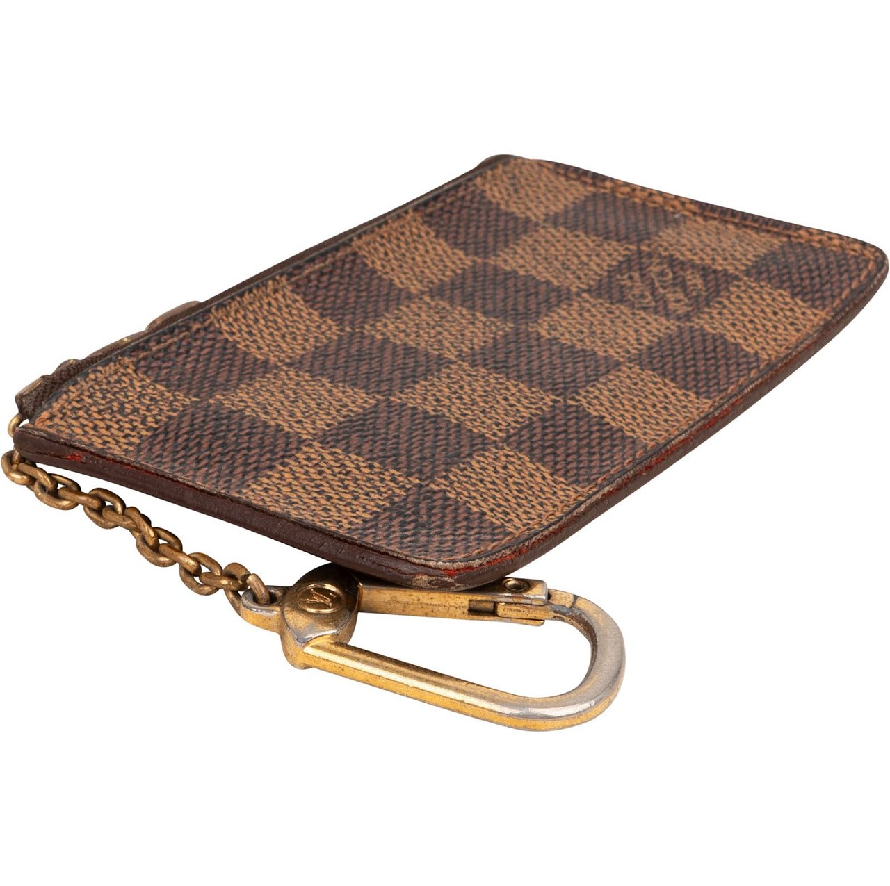 Louis Vuitton Monogram Damier Ebene Key Pouch Wallet Bruin